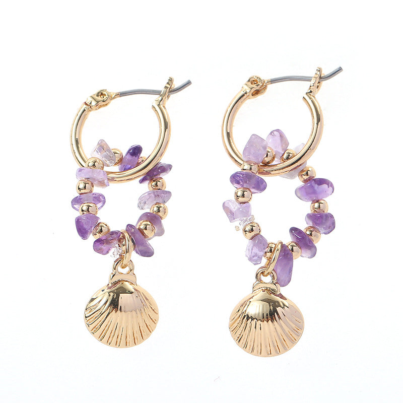 Pendientes De Aro De Aleación Con Cuentas A Mano al por mayor